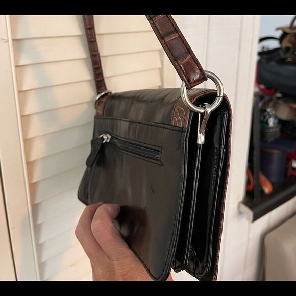 giani bernini purse black with brown - Picture 2 of 13